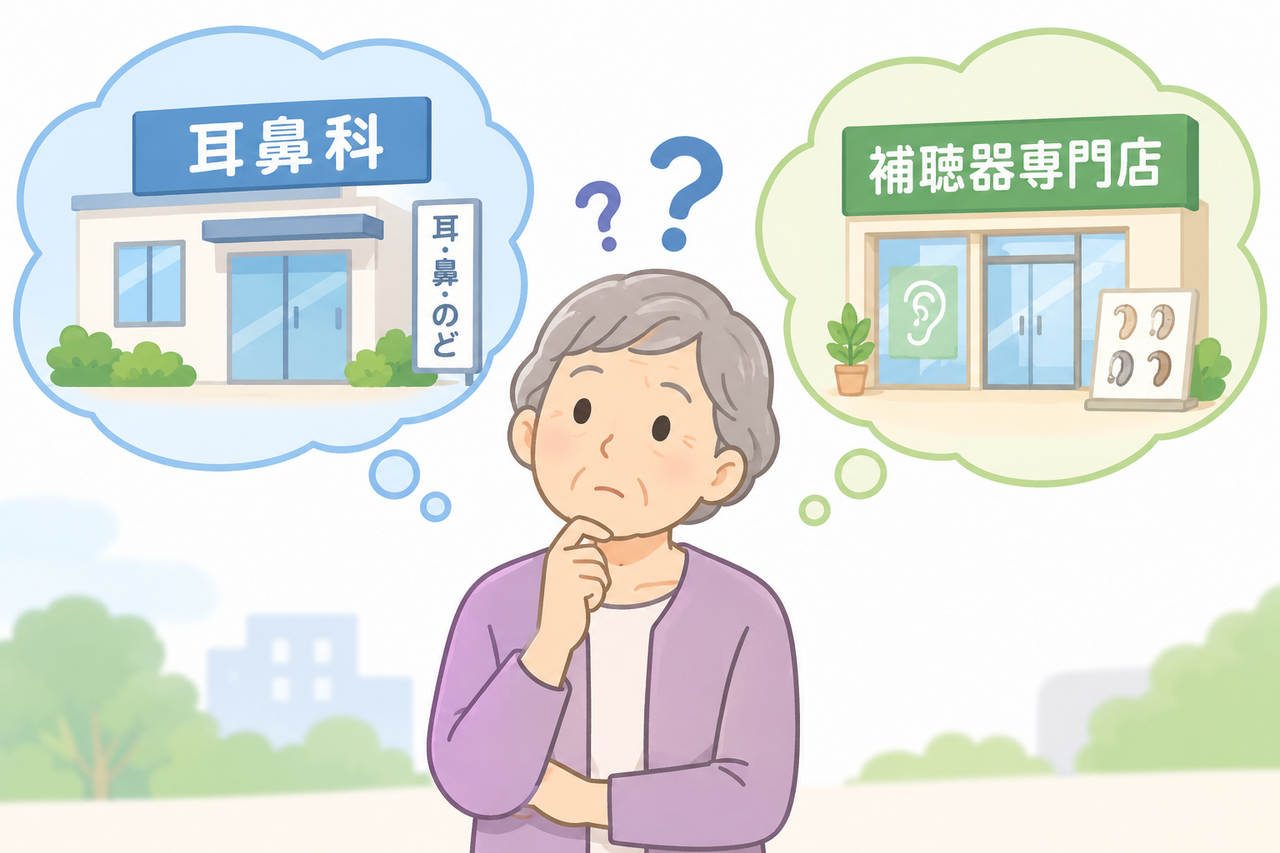 耳鼻科と補聴器店、どっちに行く? はじめての補聴器、最初の一歩